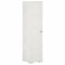 CIADAZ Kunststoffschrank 40x43x164 cm Holzdesign Weiß, Lagerschrank, Kunstoffschränke, Putzmittelschrank, Beistellschrank, Geräteschrank, Mehrzweckschrank