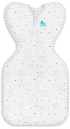 Love to Dream Écharpe enveloppante, position bras hauts, coton léger et ultra respirant, couverture portable polyvalente, pour printemps, été, sac de couchage – 0,2 tog, 2,3 à 3,9 kg, You are my white