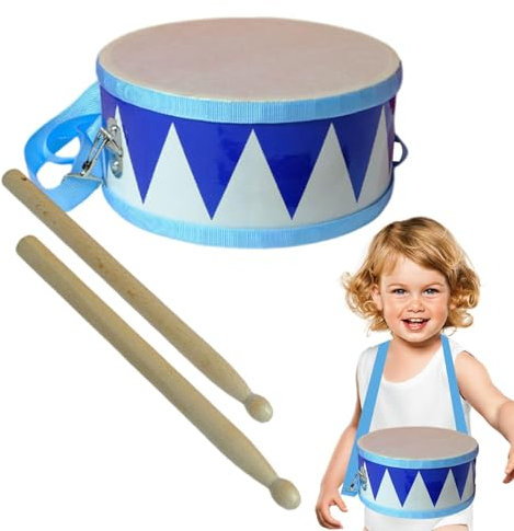 Doppelseitige Trommel - Kindertrommel, Handtrommel, Lehrmittel Für Den | Kindergarten, Orff-Schlaginstrument, -Schlagzeug, Kinder-Schlagzeug