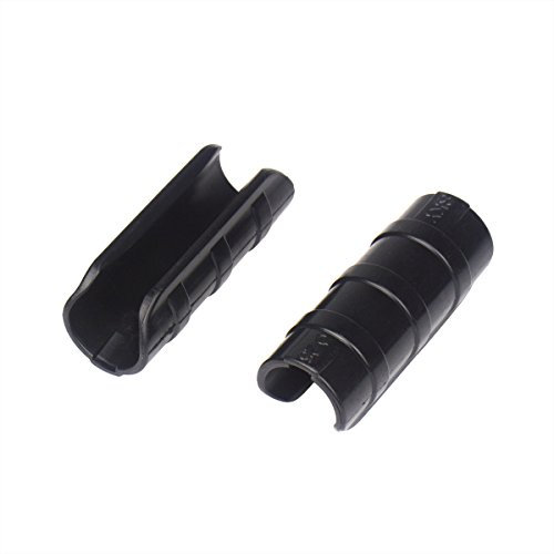 20pcs 25mm Black Rod Clip Plant Greenhouse Hoops Plastic Film Garden Support Frame Grow Row Plant Cover Netting Tunnel Fixed Pipe Clamps