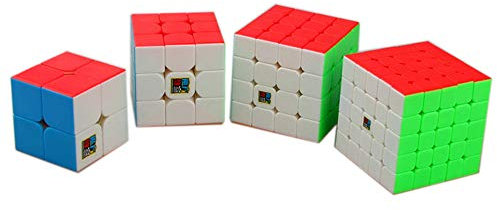 moyu MoFangJiaoShi MFJS Stickerless Geschwindigkeit Cube Bundle 2x2 3x3 4x4 5x5 Zauberwürfel Cubing Klassenzimmer Smooth Puzzles