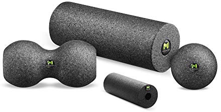 MOVO Faszienrollen Set Foam-Roller+Twinball+Ball | Fitness-Rollen für Stärkung der Muskeln | Prävention von Verletzungen | Baumwollsack kostenlos | Optimum/Hard