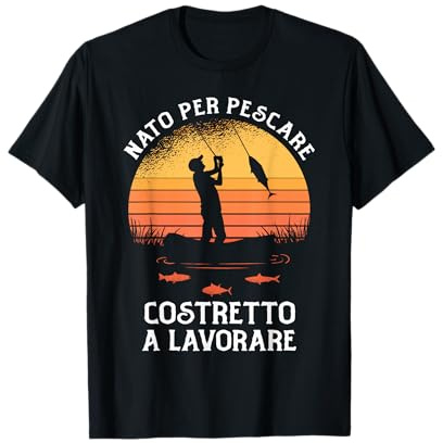 Abbigliamento Pesca Regalo Pescatore Divertente Maglietta