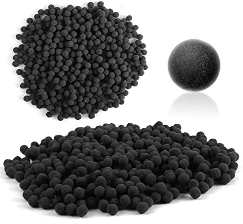 TOYMIS 500 Stück 1cm Mini-Pom Poms, Mini Pom Poms Pompons Zum Basteln Groß Pompons Zum Basteln Pompons Zum Basteln Pastell Kunst und Handwerk Mehrfarbige (Schwarz)