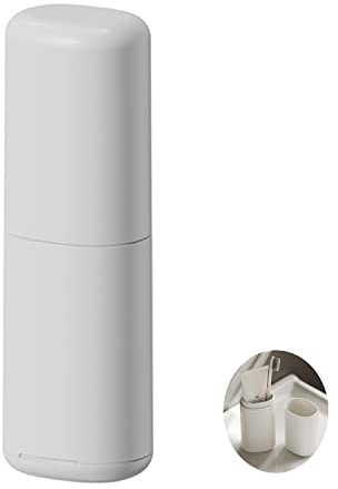 MEIJMJIA - Portaspazzolino da viaggio Dentifricio Box portatile antipolvere Antibatterico Home Campeggio Scuola Spazzolino da denti Box (Grigio/1pezzo)