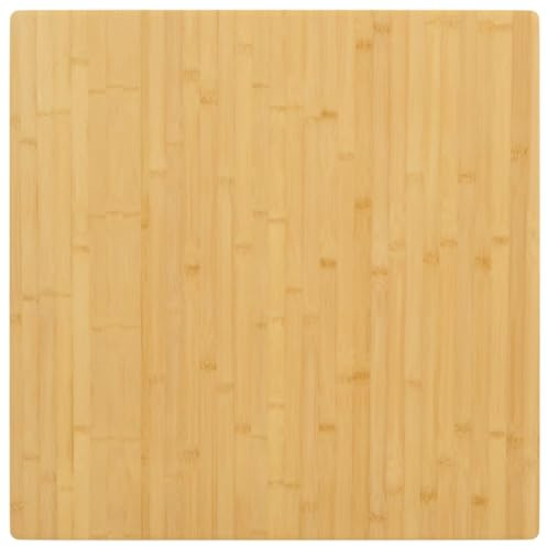 vidaXL Piano del Tavolo 70x70x2,5 cm in bambù, Piano Tavolo sostitutivo, Piano per tavolino, Piano Tavolo da Pranzo, Piano Tavolo in bambù