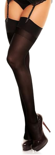 GLAMORY Noir 60 Bas jarretelles-noir-48-50