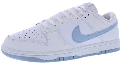 Nike Dunk Low Retro Herren Trainers DV0831 Sneakers Schuhe (UK 10 US 11 EU 45, White Light Armory Blue 109)