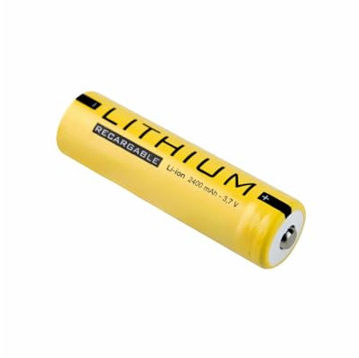 Batería Recargable 18650 de 2400 mAh, Alta Capacidad, Ideal para linternas, vaporizadores y Dispositivos electrónicos portátiles.