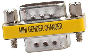 Suammiitstrieadea Convertitore portatile 15Pin VGA SVGA maschio a maschio Mini Changer Accoppiatore Adattatore