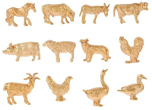 UPKOCH Pädagogisches Spielzeug Für Nutztiere 12-teiliges Miniatur-tiermodell Realistisches Tierfiguren-Set