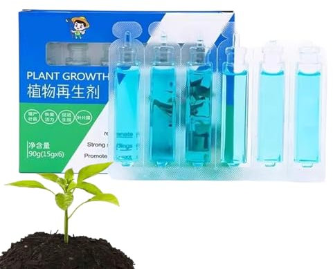 Missmisq Fertilizzante Per Piante | Confezione Da 6 Flaconi Da 15g Fertilizzante Liquido - Rinvigorente Per Fiori E Stimolatore Radicale Per Orto E Giardino