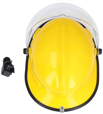 Casco antincendio con visiera, ignifugo, regolabile, resistente agli urti, protezione completa della testa, casco vigile del fuoco per emergenze all'aperto, salvataggio e lotta