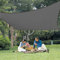 LOVE STORY Sonnensegel Quadrat 3x3m Sonnenschutz Balkon Terrasse HDPE UV-Schutz Atmungsaktiv für Garten Outdoor,Anthrazit