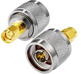 Vecys RP-SMA Hane till N-typ Han Adapter RP-SMA WiFi Antenn Adapter för WiFi Utomhus Antenn 4G WiFi Router Trådlös Router Bluetooth (2st)