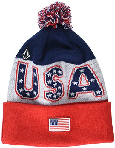 Volcom Herren Ou Pom Beanie-Mtze, Usst Blue, Einheitsgröße