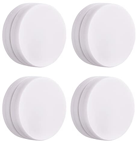 LEVOSHUA Magnetic Shower Curtain Weights, Rubber Covered Heavy Duty Weights, Prevent Curtain Liner from Blowing Around, Work for Drapery, Tablecloth, Flag, Outdoor Curtain 4 Pairs(Pack of 8)