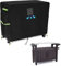 BBQ Grill Beistelltisch Abdeckplane, Schutzhuelle BBQ Beistelltisch für BBQ-Beistelltisch, 420D Oxford-Tuch, Bezug Wasserdicht und UV-Beständig (L124xW54xH90cm)