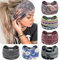 PROPOG Afrique Bandeau Cheveux Femme, Large Serre Tete Femme Bohème Headband 6 Pièces Élasticité Bandana Accessoire Cheveux Femme（Rouge）