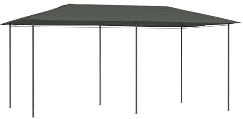 ShGaxin Pavillon, Faltpavillon, Pergola, Partyzelt, Standmarkise, Sonnenzelt, Garten Pavillion, Grillpavillon, 3x6x2,6 m Anthrazit 160 g/m²