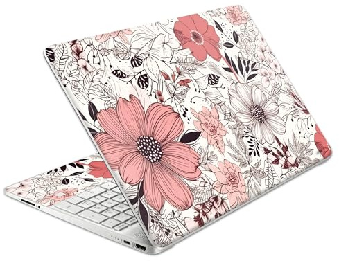 Laptop Skin Decal HP 15.6 - Botanical, Laptop Cover Sticker, No Cutting Required, No Bubble, Waterproof, Scratch Resistant - Including Wide Screen and Wrist Pad