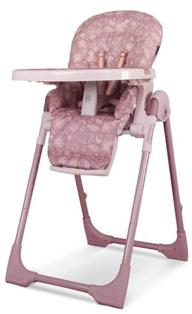 Cosatto Noodle 0+ Highchair | from Birth Reclining Cradle – Height Adjustable Feeding Seat | Compact Fold – Easy Clean Washable Pads & Two?Part Tray (Camille)