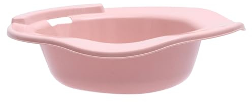 OFFSCH Postpartum Vårdbassäng för Sittbad med Handtag Halkfri Design Upphängningsbar för Toalettstol Kanter för Bärbar att Lämplig för Olika Kroppstyper