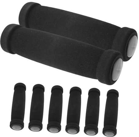 Hemobllo 8 piezas Puños Manillar Bicicleta Ergonómicos Antideslizantes Cubiertas Manillar Mountain Bike Goma Nbr con Absorción de para Accesorios Bici Montaña