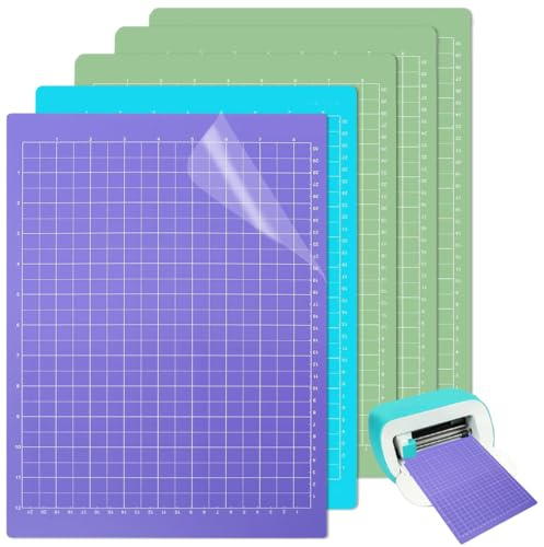 5 Piezas Alfombrilla de Corte, Tapete de Corte, 21.6×30.5cm Base de Corte, Cutting Mat, Tabla de Corte Manualidades, Antideslizante, para Tarjetas, Papel, Lámina de Vinilo, DIY Manualidades