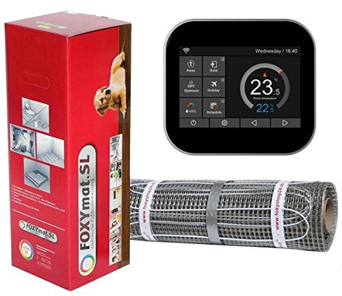 elektrische Fußbodenheizung FOXYMAT.SL RAPID (200 Watt pro m²) mit Thermostat FOXYREG SPS, Komplett-Set, 4.0 m² (0.5m x 8m)