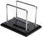 CERROPI Newton Cradle | Newton Pendel Hochwertig | Kugelstoßpendel Unendlich mit 7 Kuglen | Klassiches Newton Kugelspiel | Physik Deko für Schreibtisch | Marmorsockel | 25cm | Schwungzeit 55 Sekunden