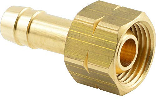 Fittingteile - Linksgewinde Schlauchtüllen mit Überwurfmutter (Werkstoff: Messing - Größe: G 1/4 LH - 9 mm)