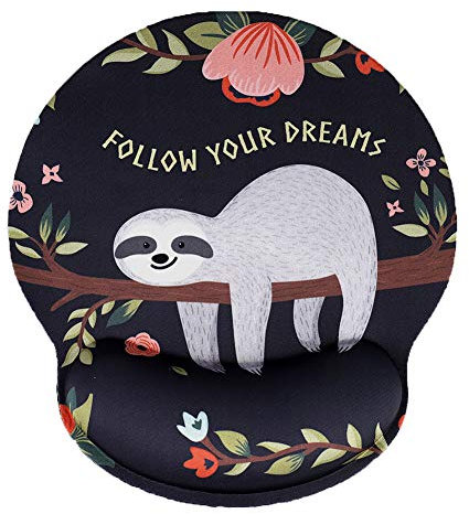 AOKSUNOVA Ergonomisches Mauspad Handgelenkauflage Mousepad mit Handauflage Mouse Pad - Memory Schaum Maus Pad Gel Anti-Sehnenscheidenprobleme