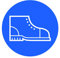 STROBO Pack of 5 Safety Shoes Stickers Prohibition Sign Mandatory Sign Solid Shoes with UV Protection Warning Sign for Outdoor Indoor Solid Footwear Safety 9.5 x 9.5 cm