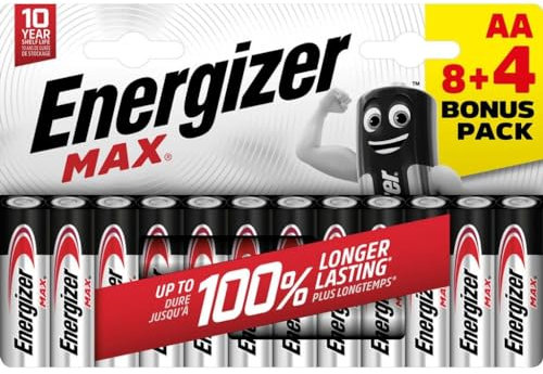 Energizer Max Mignon (AA)-Batterie Alkali-Mangan 1.5V 12St.