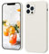 ElestBela für iPhone 12 Pro Hülle Silikon Case, Handyhülle für iPhone 12 Pro Ultra Dünn Slim mit Microfiber, Kratzfeste Rundumschutz Case Schutzhülle Hülle Retro Weiß