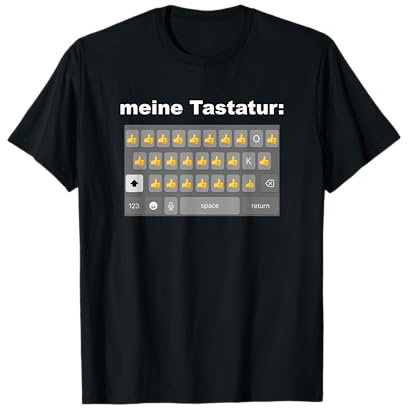 meine Tastatur Daumen hoch für Papas lustiges T-Shirt