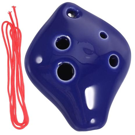 MUELODSIC Keramik-okarina Musikinstrument Tragbar Klein Für Anfänger Junge Mädchen Und Erwachsene Klarer Klang Glatte Oberfläche Langlebig