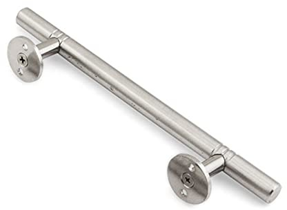 Maniglie per Porte scorrevoli in Acciaio Inox con Maniglie | Maniglie per Porte d'ingresso Moderne per Garage, fienili, tettoie in legno/199 mm (199 mm)