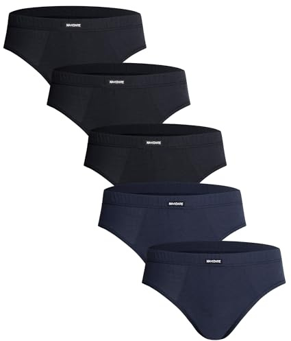 Navigare Slip Uomo, Art.810 Assortito (3 Neri + 2 Blu) M