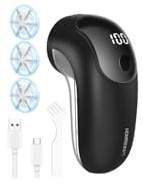 Levapelucchi Elettrico, [Ricarica USB] HomtronicsTogli Pelucchi Elettrico, 3 Velocità Regolabili, Togliere Pelucchi Portatile con Contenitore Removibile, per Abbigliamento, Lana, Maglioni, Tessuti