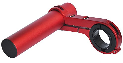 UPANBIKE Extenseur de Guidon de vélo en Alliage d'aluminium Support Support Extension pour Compteur de Vitesse de vélo Phare Lampe de Poche, Rough Pince simple de 10 cm