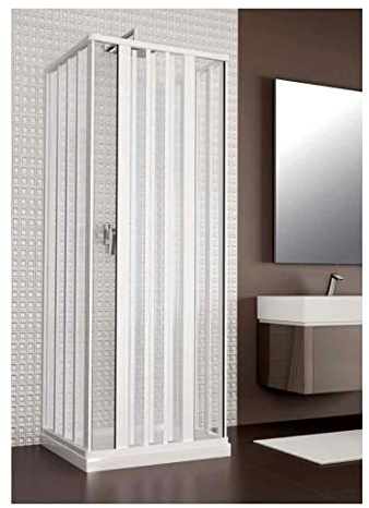 Box Doccia in PVC 80x80x80 cm a tre lati con apertura bilaterale Rio