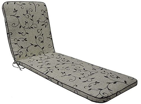 OUTLIV. Polsterauflage Romeo Elegance, hochwertiges Bezugsmaterial aus Dralon, witterungsbeständig und pflegeleicht, 190x60x5 cm, Beige Schwarz Ranke