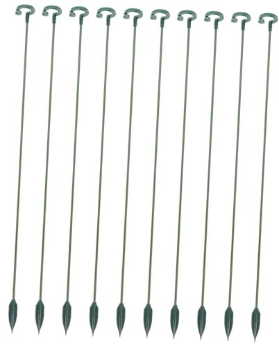 Hemobllo 10piezas Apoyo Al Crecimiento Plantas Soportes para Plantas Maceta Estacas De Soporte para Flores para Jardín Interior y Exterior