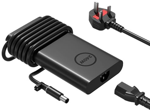 HSXIRQA New 240W GaN Slim Style laddare kompatibel med Dell Alienware x17 x16 x15 M17 M17x M15 M14x 17 15 Precision 7780 7770 7670 7680 7550 7560 G16 G15 G7 G5 5521 5535 5530 Gaming Laptop