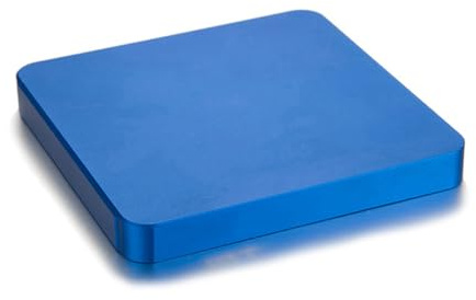Badafaci Bandeja Magnética para Piezas, Organizador de Almacenamiento de Aleación de Aluminio con Almohadillas Magnéticas Extraíbles para Tornillos, Tuercas, Pernos, Pasadores y enchufes. (BLUE)