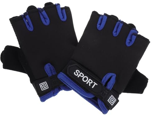 OUNONA Guantes de Ciclismo Niñas sin Dedos, Protección para Manos, Cómodos y Transpirables de Nylon, Ideales para Patinaje y Ciclismo al Aire Libre