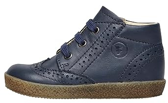 Falcotto Cupido-Schnürschuhe aus gebürstetem Nappaleder mit Brogue-Muster, blau 23