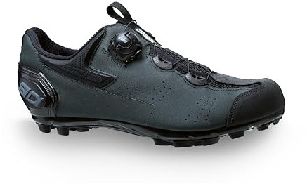 Sidi Gravel Bike-Schuhe, professionelle Mountainbike-Schuhe für Herren, MTB, Kies, innovatives Verschlusssystem, Gummi-Zehen, MTB-Wettkampfsohle, Dunkelgrün, 41.5 EU